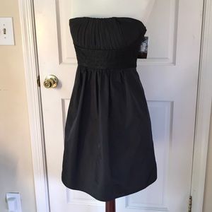 NWT! BCBG strapless beaded LBD Medium petite